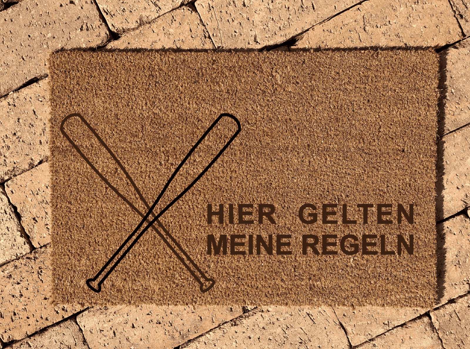 Personalisierte Kokos Fussmatte | MOTIVWAHL | Geschenk zum Einzug | Indoor Türmatte - Laserstern Beschriftungen - Lasergravuren